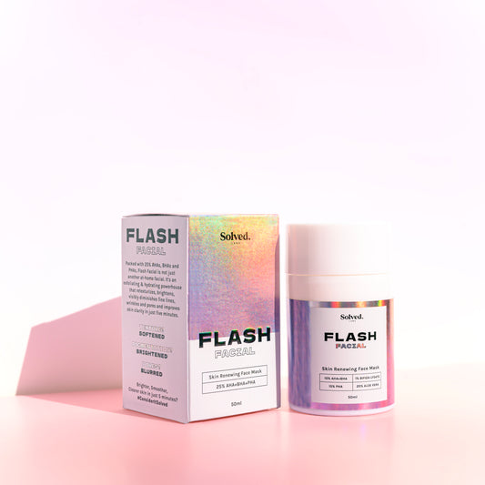 Flash Facial 25% AHA+BHA+PHA face mask