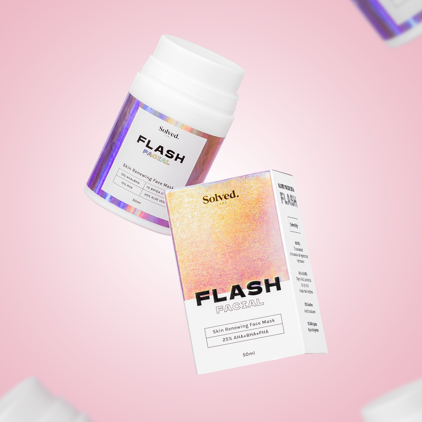 Flash Facial 25% AHA+BHA+PHA face mask