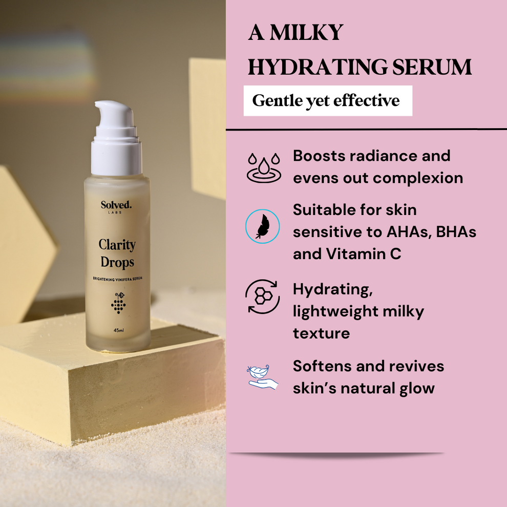 Clarity Drops Advanced Brightening Vinifera Serum 45ml Solved Labs