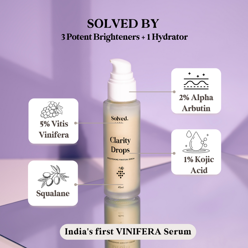 Clarity Drops Advanced Brightening Vinifera Serum 45ml Solved Labs